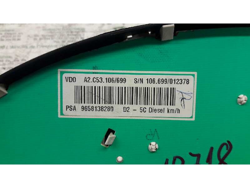 Recambio de cuadro instrumentos para peugeot 407 st confort referencia OEM IAM 9658138280  