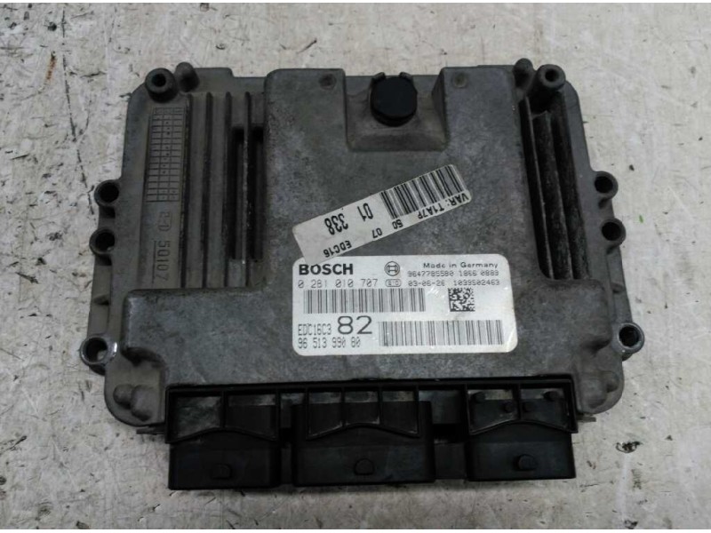 Recambio de centralita motor uce para peugeot 206 berlina x-line referencia OEM IAM 9647785580 0281010707 