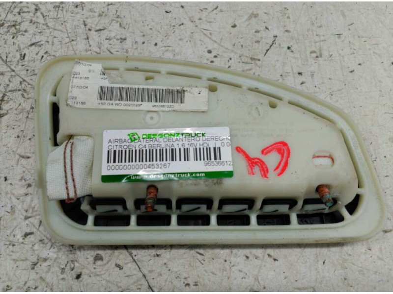 Recambio de airbag lateral delantero derecho para citroen c4 coupe 1.6 16v hdi referencia OEM IAM   