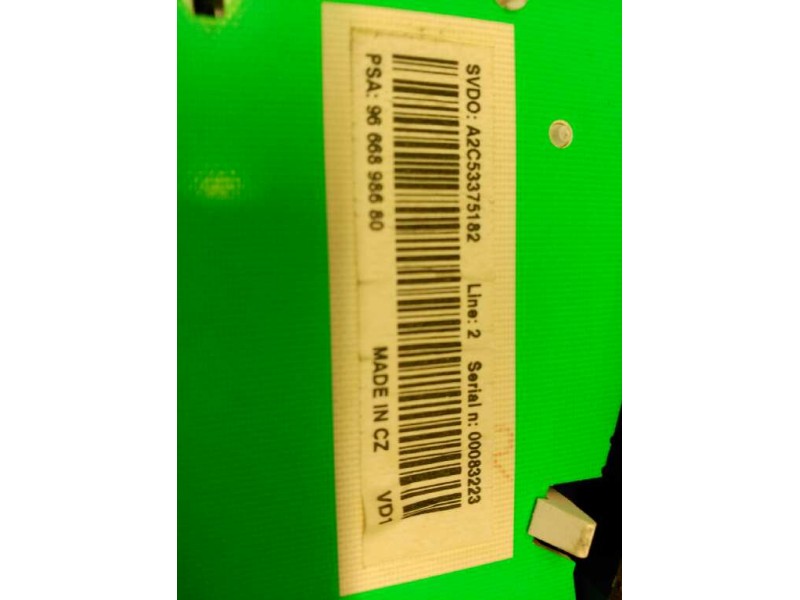 Recambio de cuadro instrumentos para peugeot 207 confort referencia OEM IAM 9666898680  