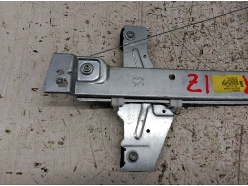 Recambio de elevalunas trasero izquierdo para peugeot 207 confort referencia OEM IAM 9650768180  