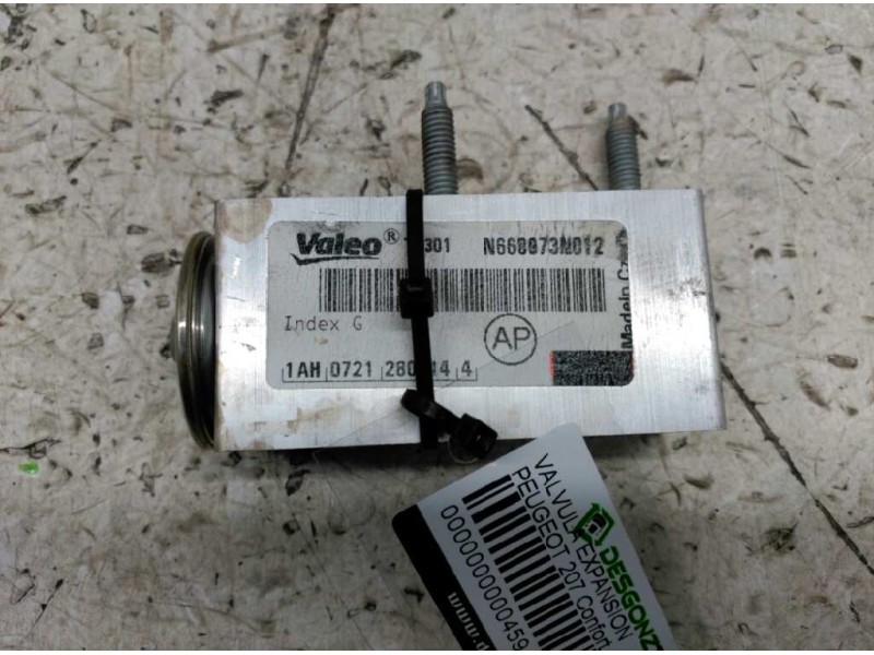 Recambio de valvula expansion para peugeot 207 confort referencia OEM IAM N668973N012 VALEO 