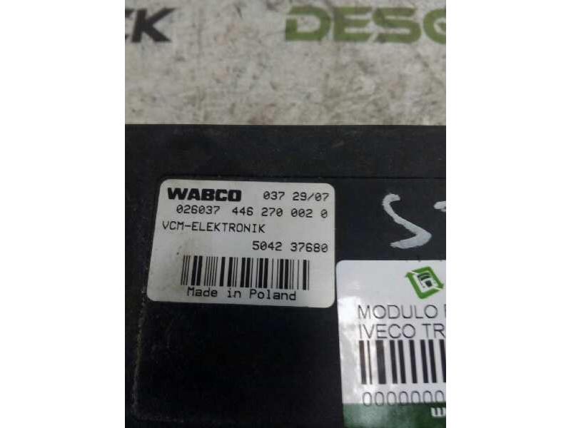 Recambio de modulo electronico para iveco trucks stralis ad 190s45 referencia OEM IAM 4462700020 026037 CENTRALITA VCM
