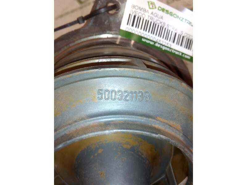 Recambio de bomba agua para iveco trucks stralis as 190s48 referencia OEM IAM 99446539 92644420 500321138