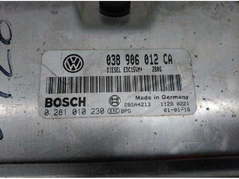 Recambio de centralita motor uce para seat leon (1m1) signo referencia OEM IAM 038906012CA 0281010230 