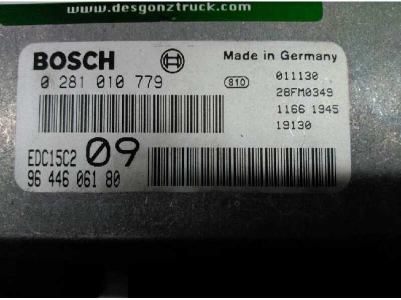 Recambio de centralita motor uce para peugeot 307 (s1) xr referencia OEM IAM 9644606180 0281010779 