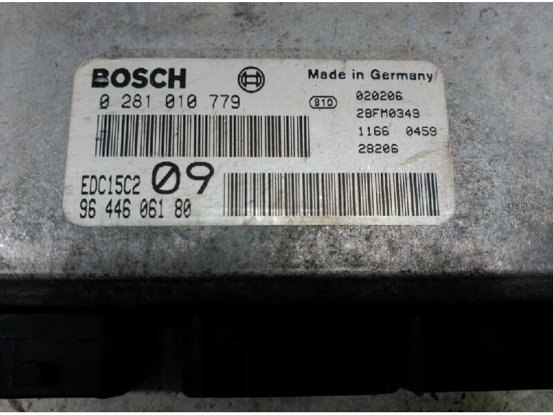 Recambio de centralita motor uce para peugeot 307 (s1) xs referencia OEM IAM 9644606180 0281010779 BOSCH