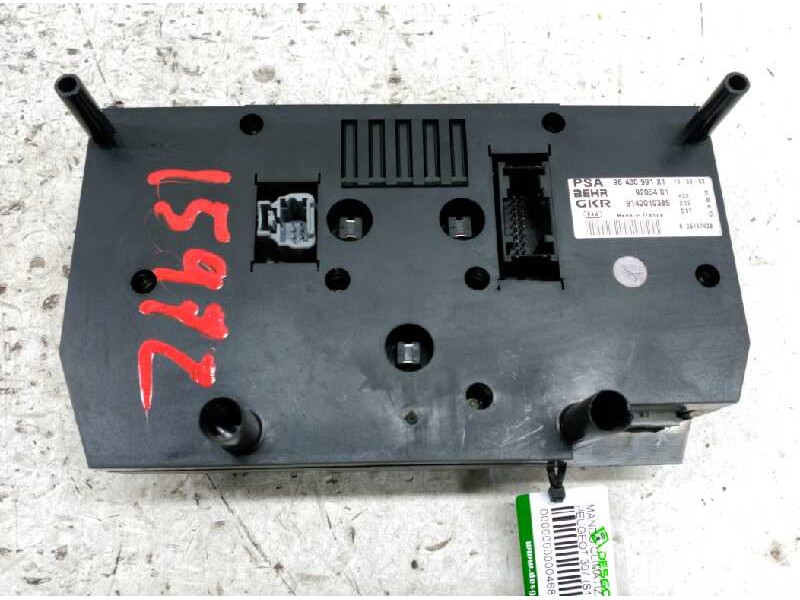 Recambio de mando climatizador para peugeot 307 (s1) xs referencia OEM IAM 96430991XT BEHR9205401 GKR9140010385