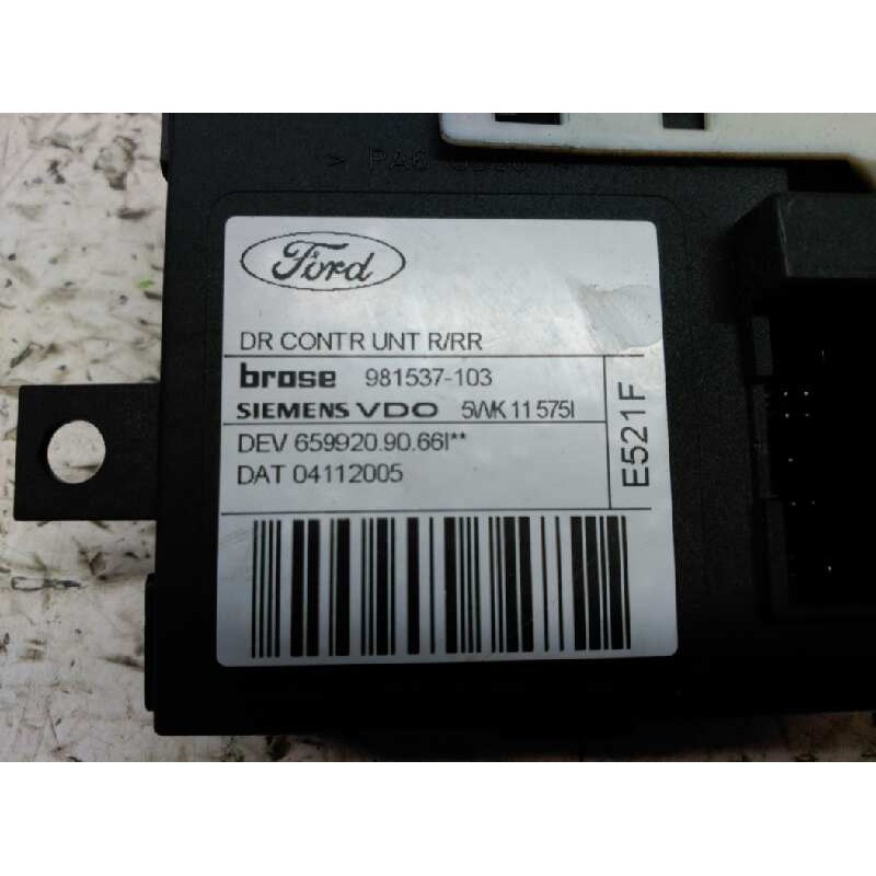 Recambio de motor elevalunas trasero derecho para ford focus c-max (cap) ambiente (d) referencia OEM IAM 981537103 BROSE 