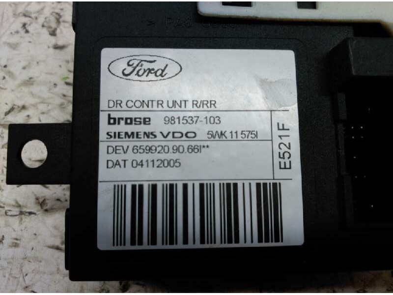 Recambio de motor elevalunas trasero derecho para ford focus c-max (cap) ambiente (d) referencia OEM IAM 981537103 BROSE 