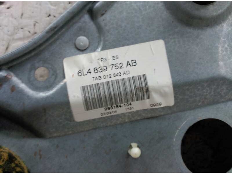 Recambio de elevalunas trasero derecho para seat ibiza (6l1) cool referencia OEM IAM 6L4839752AB  