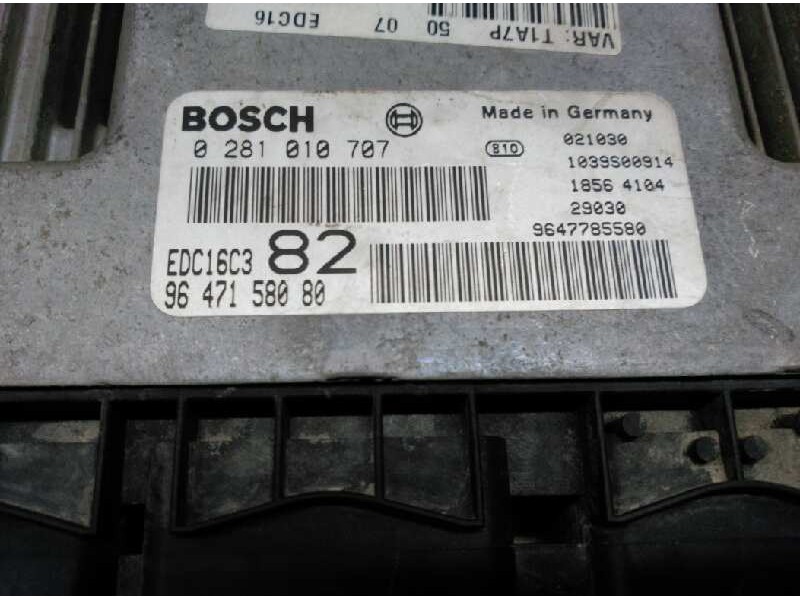 Recambio de centralita motor uce para peugeot 206 berlina x-line referencia OEM IAM 9647158080 9647785580 281010707