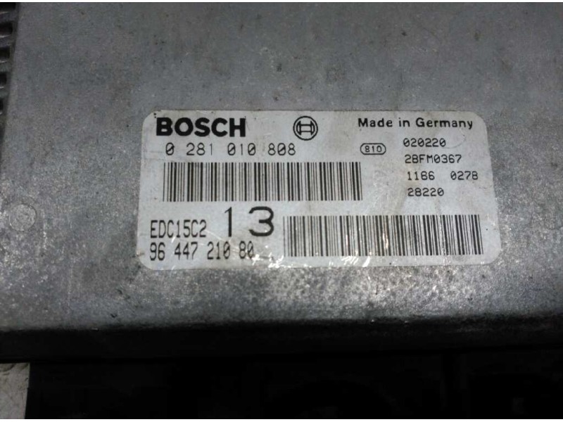 Recambio de centralita motor uce para citroen c5 berlina collection referencia OEM IAM 9644721080 0281010808 