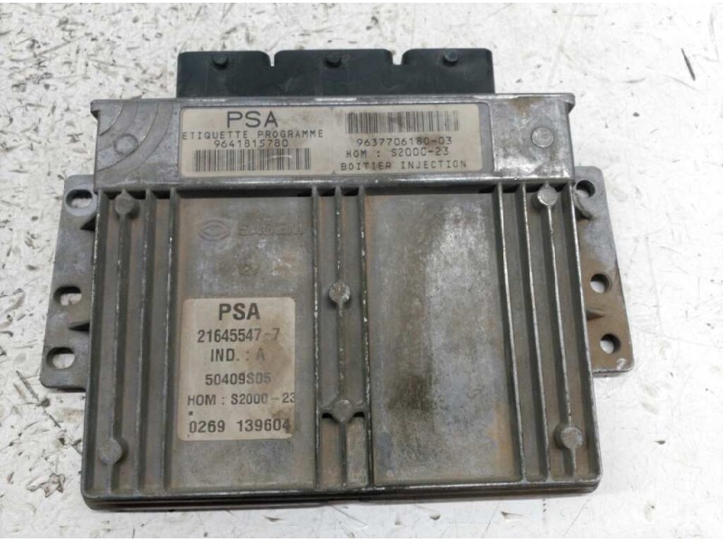 Recambio de centralita motor uce para peugeot 206 berlina referencia OEM IAM 9641815780 9637706180 SAGEM