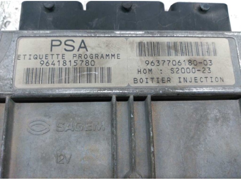 Recambio de centralita motor uce para peugeot 206 berlina referencia OEM IAM 9641815780 9637706180 SAGEM