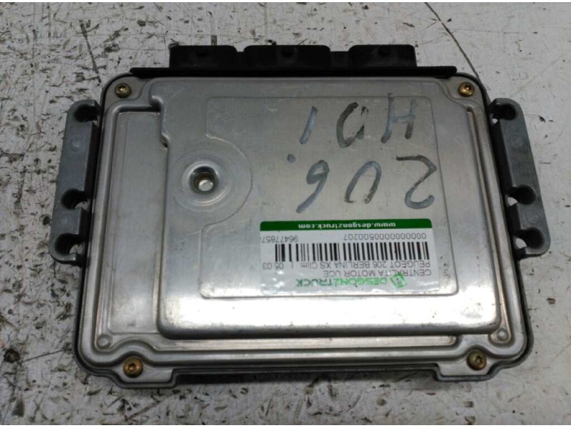 Recambio de centralita motor uce para peugeot 206 berlina xs clim referencia OEM IAM 9647785780 0281010707 