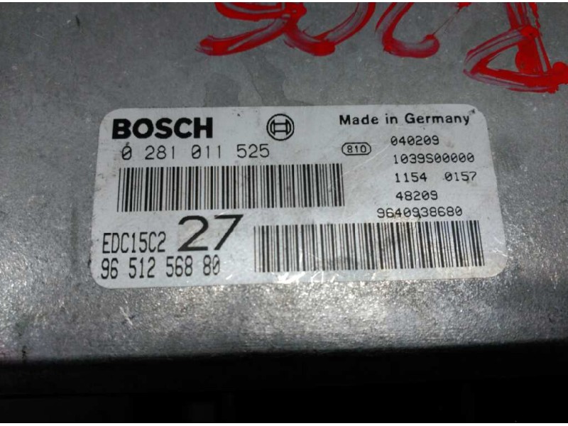 Recambio de centralita motor uce para peugeot 206 berlina referencia OEM IAM 9651256880 0281011525 BOSCH