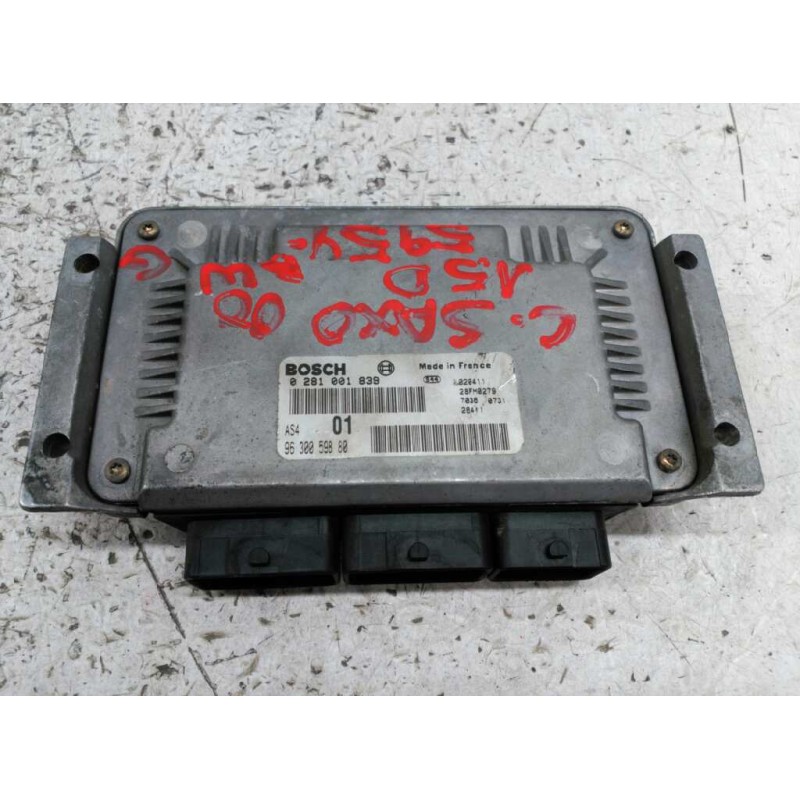 Recambio de centralita motor uce para citroen saxo 1.5 diesel referencia OEM IAM 0281001839 9630059880 BOSCH