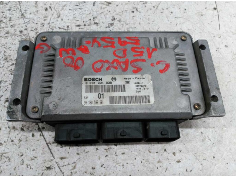 Recambio de centralita motor uce para citroen saxo 1.5 diesel referencia OEM IAM 0281001839 9630059880 BOSCH