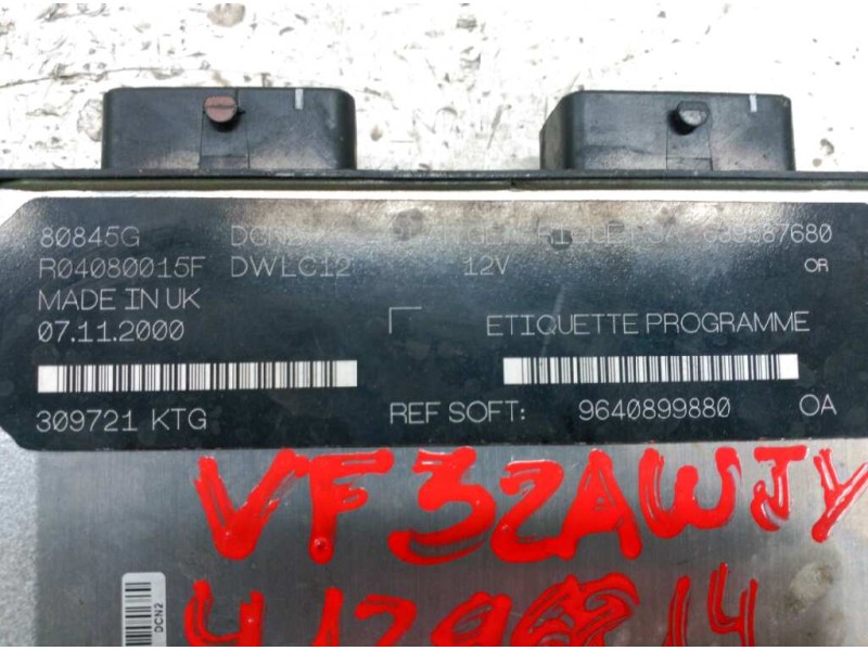 Recambio de centralita motor uce para peugeot 206 berlina x-line referencia OEM IAM 9639587680 9640899880 