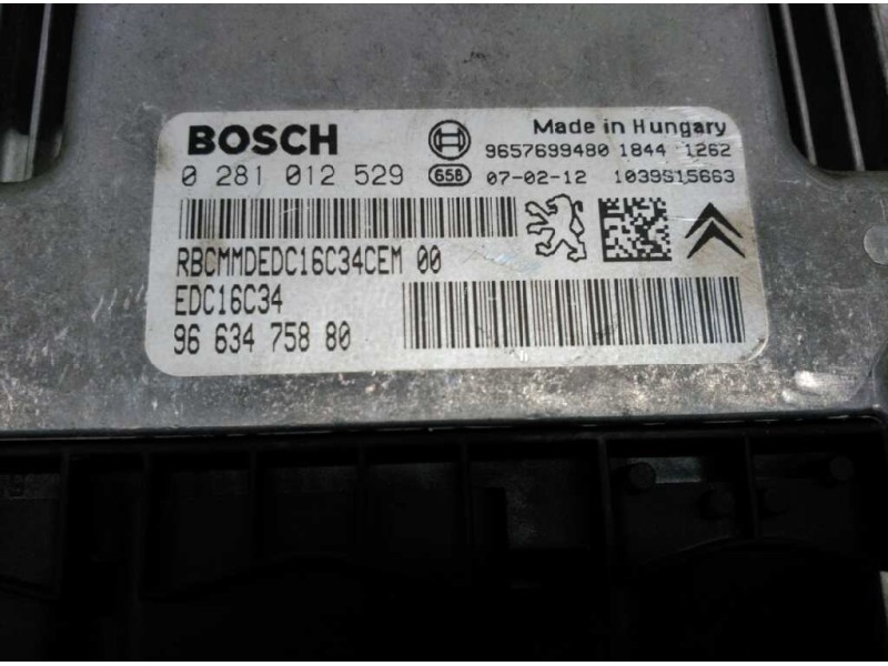 Recambio de centralita motor uce para peugeot 207 confort referencia OEM IAM 9663475880 0281012259 