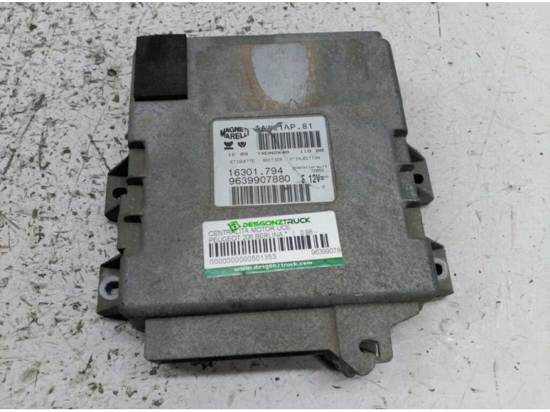 Recambio de centralita motor uce para peugeot 206 berlina referencia OEM IAM 9639907880 16301794 MAGNETI MARELLI