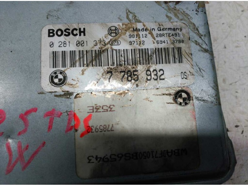 Recambio de centralita motor uce para bmw serie 5 berlina (e39) 525tds referencia OEM IAM 7785932 0281001373 