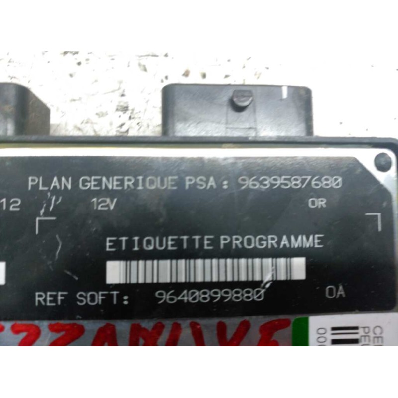 Recambio de centralita motor uce para peugeot 206 berlina 1.9 diesel referencia OEM IAM 9639587680 9640899880 R04080015G