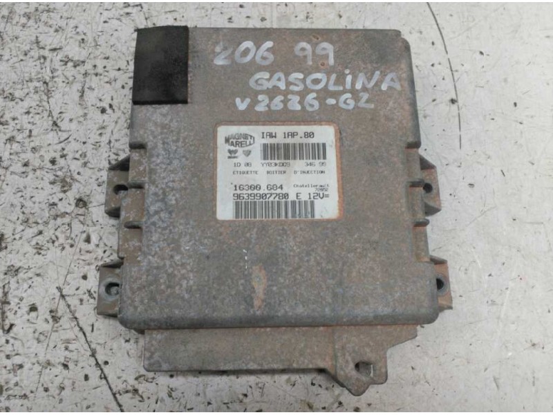 Recambio de centralita motor uce para peugeot 206 berlina 1.1 referencia OEM IAM 9639907780E  