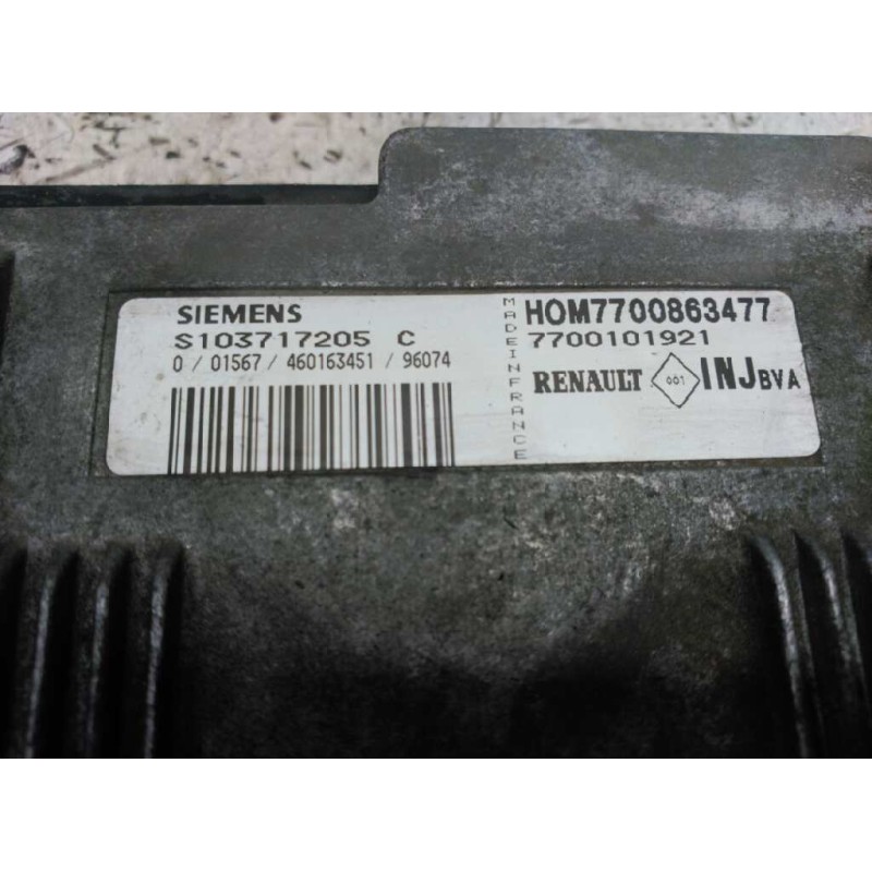 Recambio de centralita motor uce para renault laguna (b56) 2.0 cat referencia OEM IAM 7700863477 7700101921 S103717205