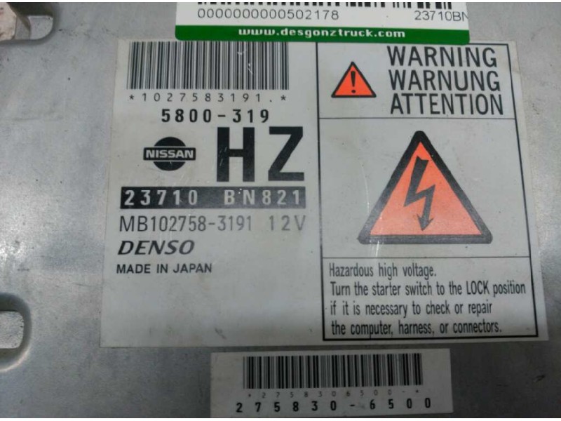 Recambio de centralita motor uce para nissan almera (n16/e) line up referencia OEM IAM 23710BN821 1027583191 5800319