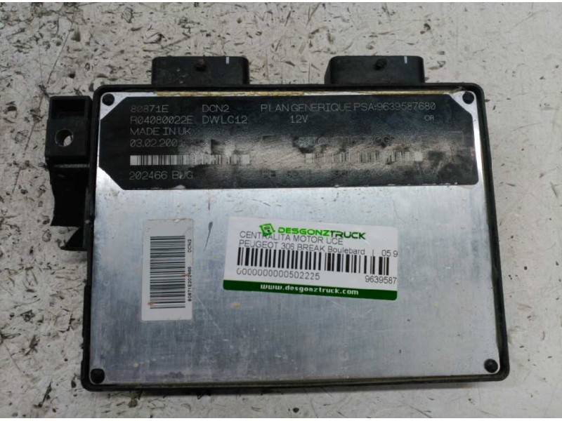 Recambio de centralita motor uce para peugeot 306 break boulebard referencia OEM IAM 9639587680 9640900080 