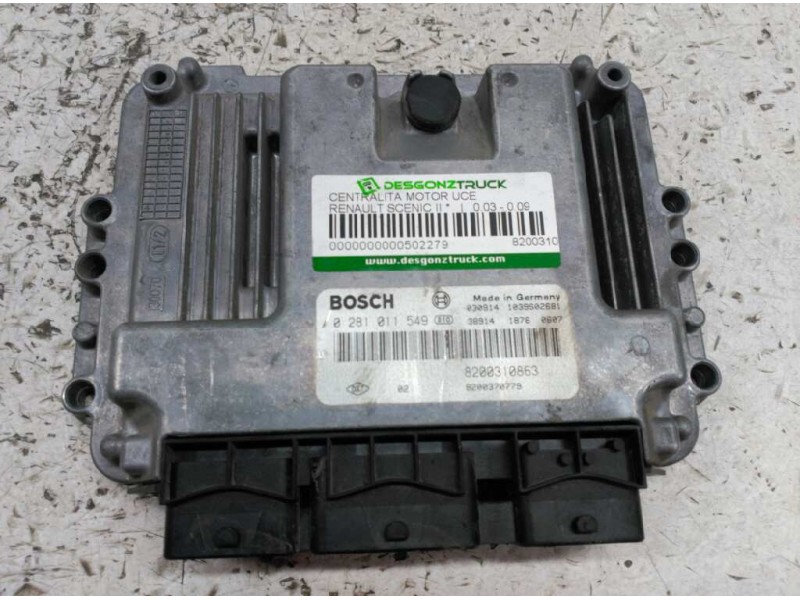 Recambio de centralita motor uce para renault scenic ii referencia OEM IAM 8200310863 1039502681 0281011549