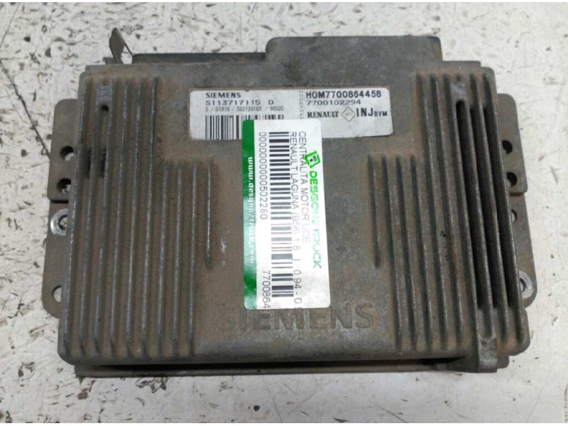 Recambio de centralita motor uce para renault laguna (b56) 1.8 referencia OEM IAM 7700864458 0113717115D 7700102294