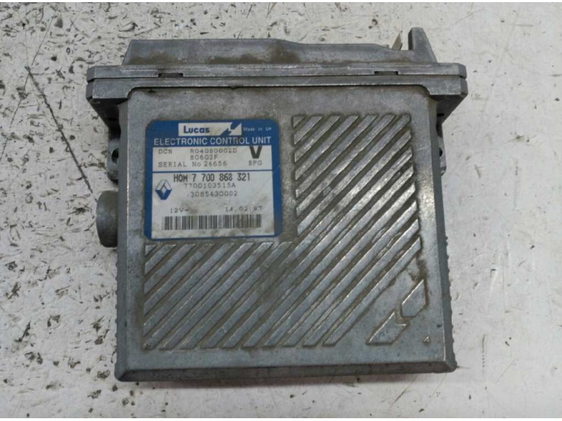 Recambio de centralita motor uce para volvo s40 berlina 1.9 turbodiesel referencia OEM IAM 7700868321 80602F 7700103515A