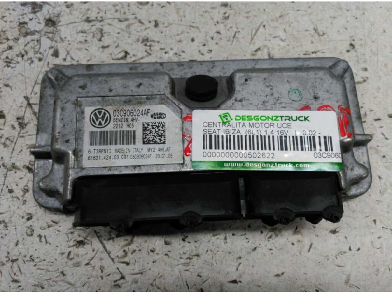 Recambio de centralita motor uce para seat ibiza (6l1) 1.4 16v referencia OEM IAM 03C906024AF  