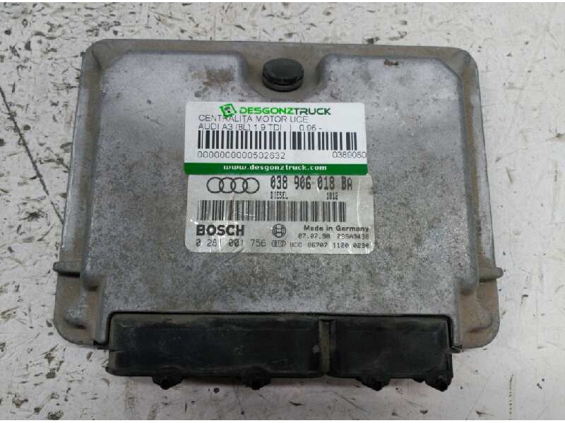 Recambio de centralita motor uce para audi a3 (8l) 1.9 tdi referencia OEM IAM 038906018BA 28SA3436 0281001756