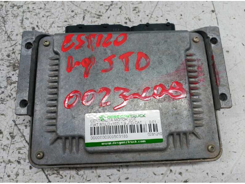 Recambio de centralita motor uce para fiat stilo (192) 1.9 jtd cat referencia OEM IAM 0281010337 55185364 