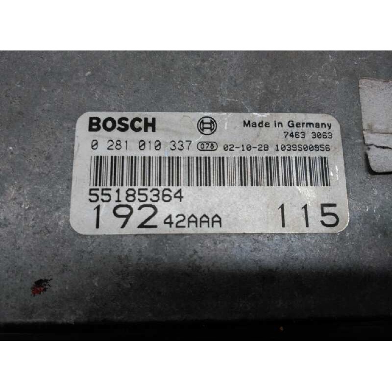 Recambio de centralita motor uce para fiat stilo (192) 1.9 jtd cat referencia OEM IAM 0281010337 55185364 
