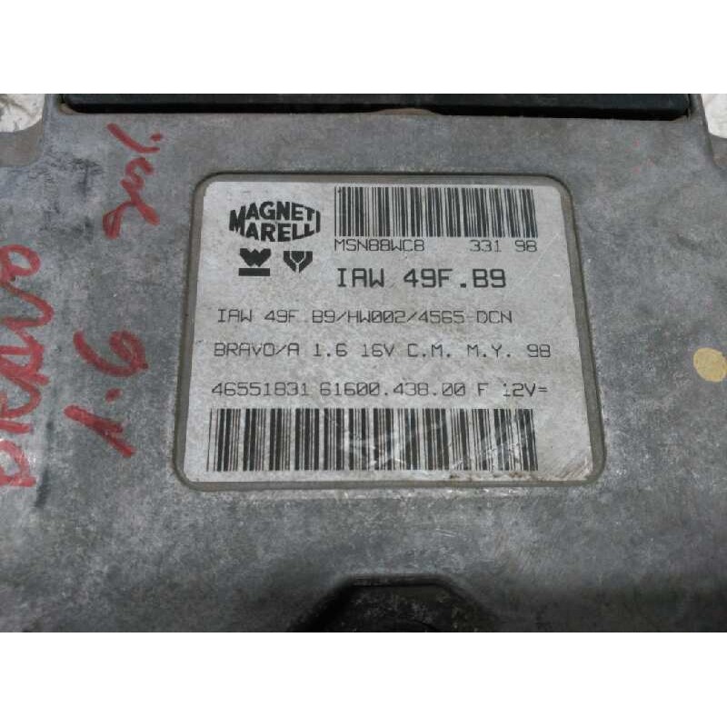 Recambio de centralita motor uce para fiat bravo (182) 1.6 16v cat referencia OEM IAM IAW49FB9 46551831 