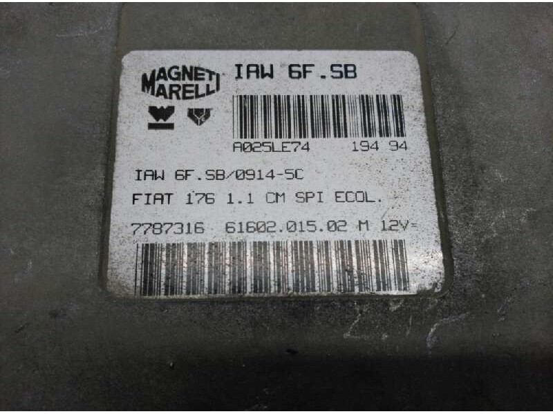 Recambio de centralita motor uce para fiat punto berl. (176) 55 s referencia OEM IAM IAW6FSB 7787316 