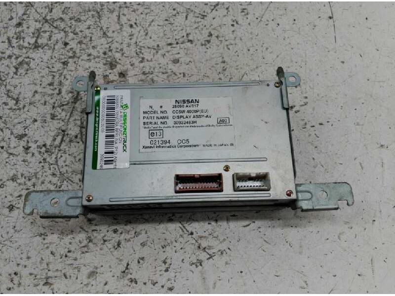 Recambio de pantalla multifuncion para nissan primera berlina (p12) acenta referencia OEM IAM 30932463H 28090AV617 