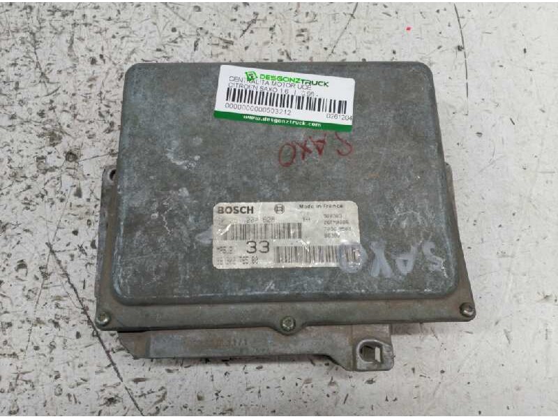 Recambio de centralita motor uce para citroen saxo 1.6 referencia OEM IAM 0261204628 9630278580 
