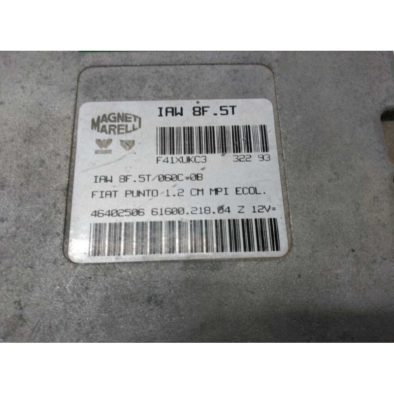 Recambio de centralita motor uce para fiat punto berl. (176) 60 sx referencia OEM IAM 46402506 F41XUKC3 BF5T060C08