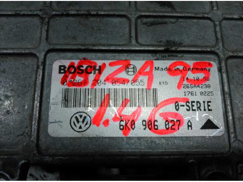 Recambio de centralita motor uce para seat ibiza (6k) cl referencia OEM IAM 6H0906027A 0261204/054 26SA4238