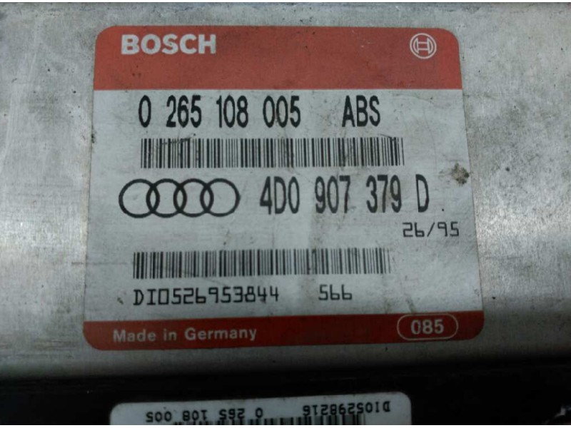 Recambio de centralita abs para audi a4 berlina (b5) 2.6 v6 cat (abc) referencia OEM IAM 0265108005  