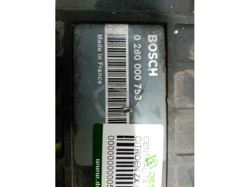 Recambio de centralita motor uce para citroen zx 1.4 referencia OEM IAM 0280000753  