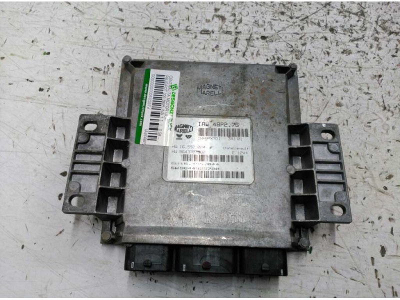 Recambio de centralita motor uce para peugeot 206 berlina 1.1 referencia OEM IAM IAW48P276 9643707380 9644925780