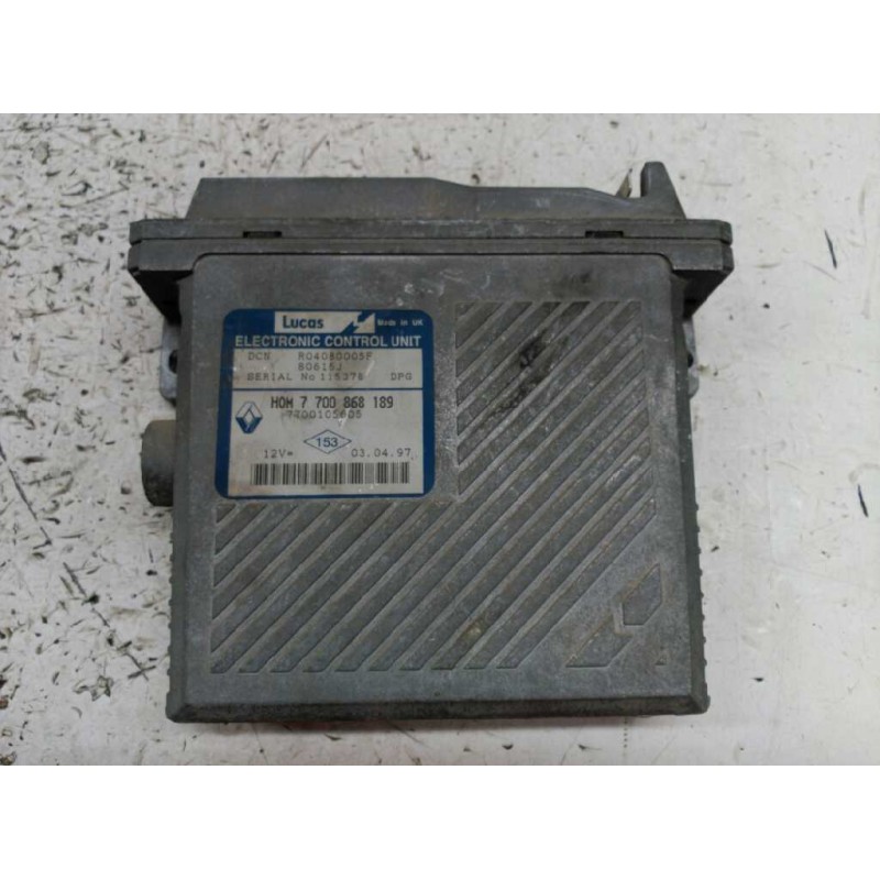 Recambio de centralita motor uce para renault megane i classic (la0) 1.9 turbodiesel referencia OEM IAM 7700868189  