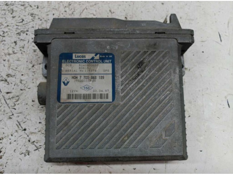 Recambio de centralita motor uce para renault megane i classic (la0) 1.9 turbodiesel referencia OEM IAM 7700868189  